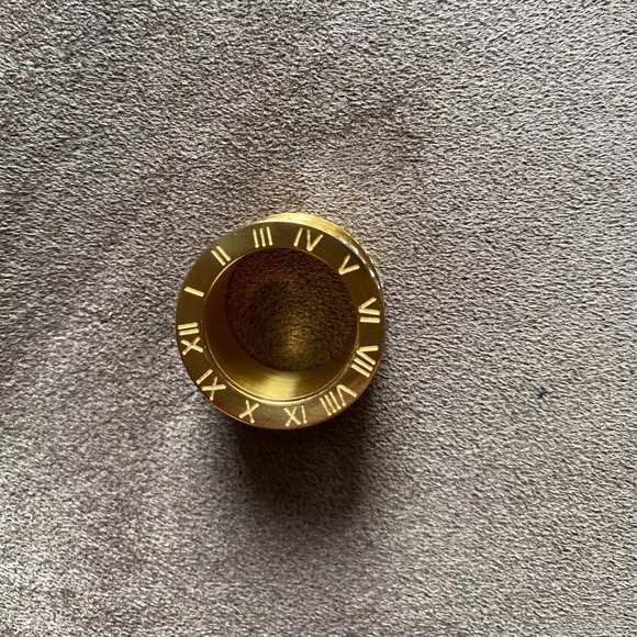 Roman Numeral Swarovski Crystals Stuck Up Eternity Gold Silver Rose Gold Ring - Picture 10 of 16